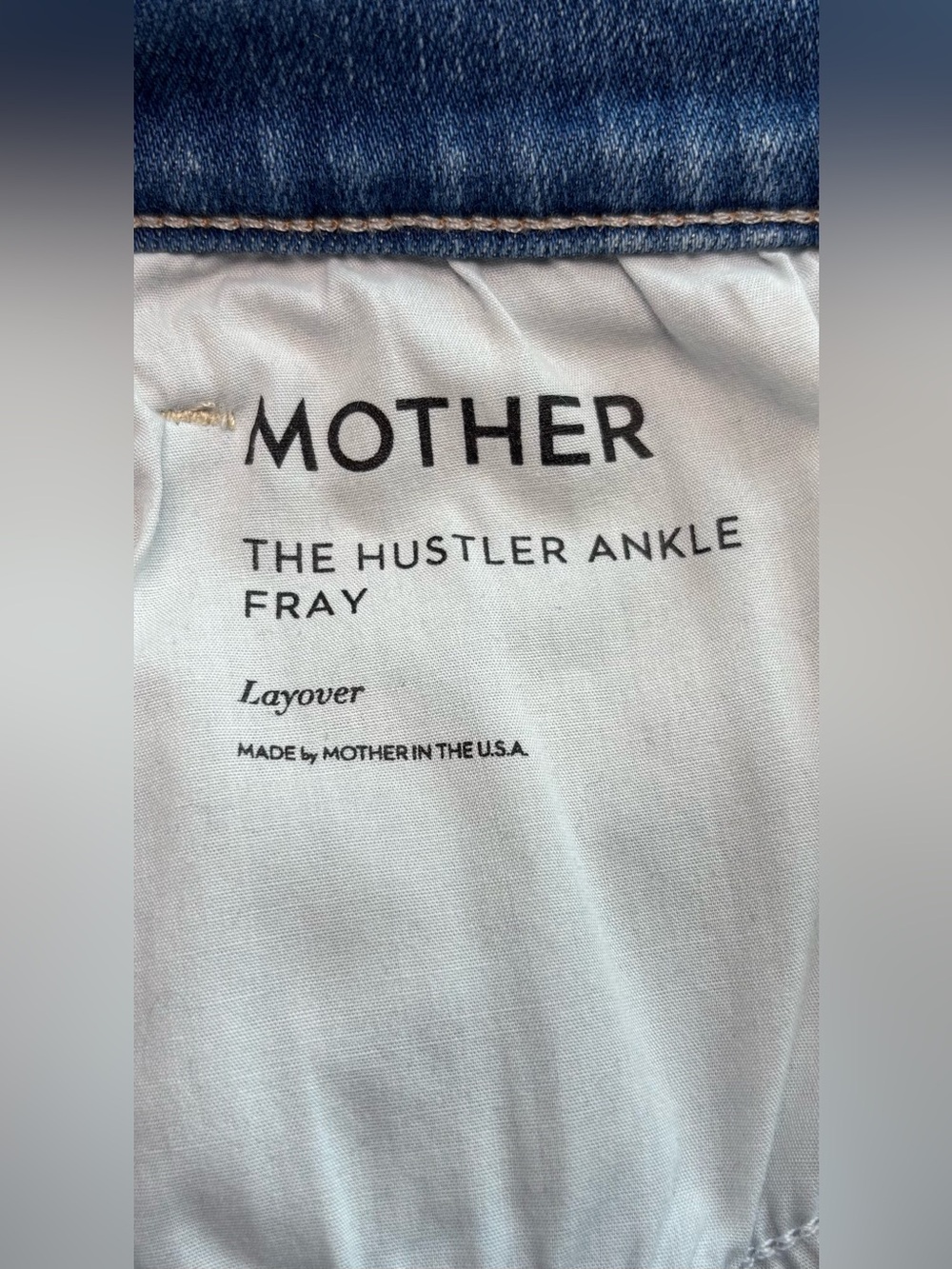 ✨MOTHER The Hustler High Rise Ankle Fray Jeans | Layover | Size 27 - Picture 10 of 15